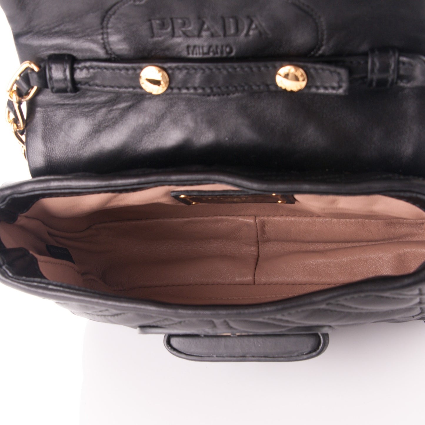 Nappa Quilted Crossbody Bag Nero Black