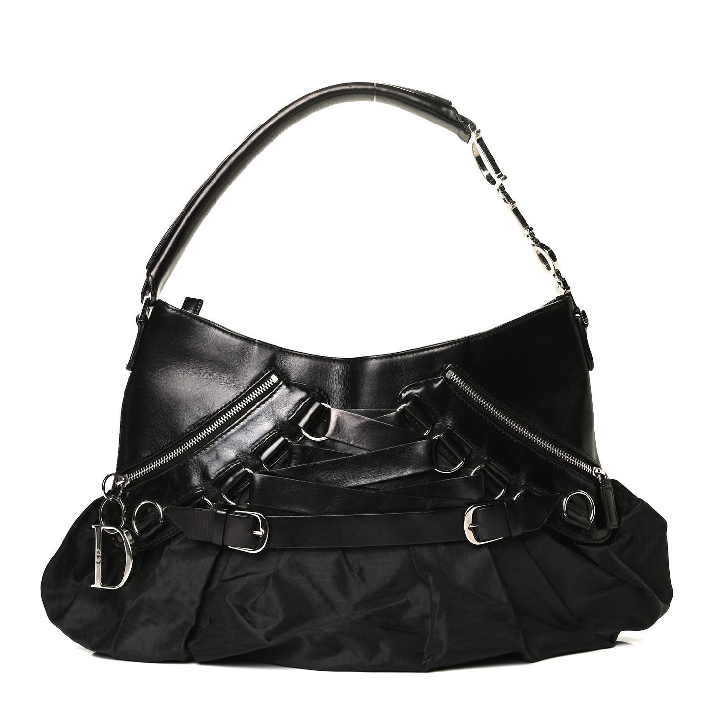 Satin Ballet Evening Bag Black