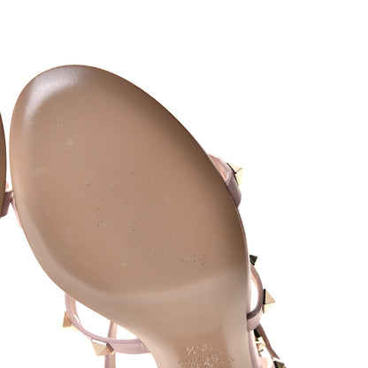 Valentino Garavani Calfskin Rockstud 60mm City Sandals 35.5 Water Rose 11 of 12