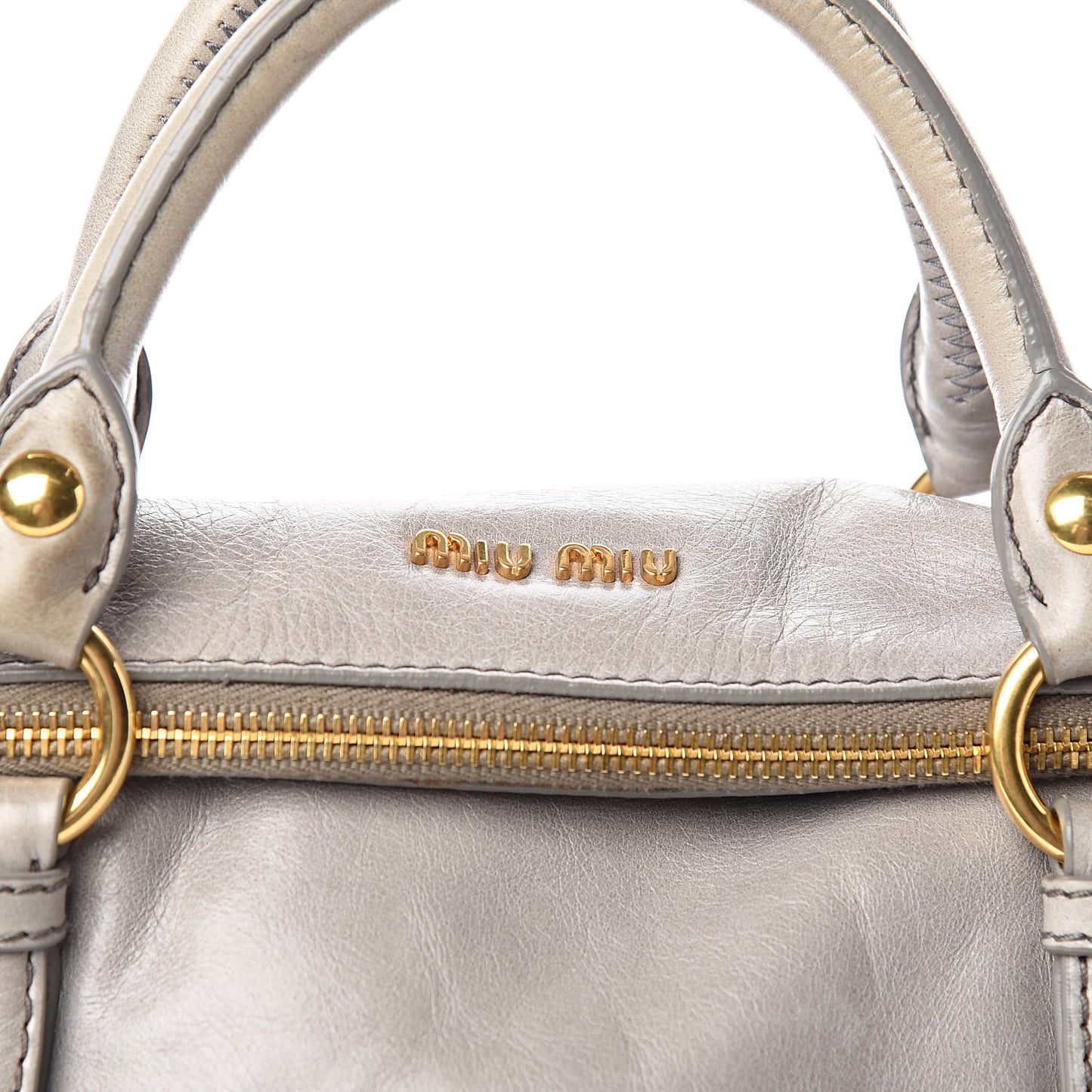 Vitello Lux Bow Bag Grey