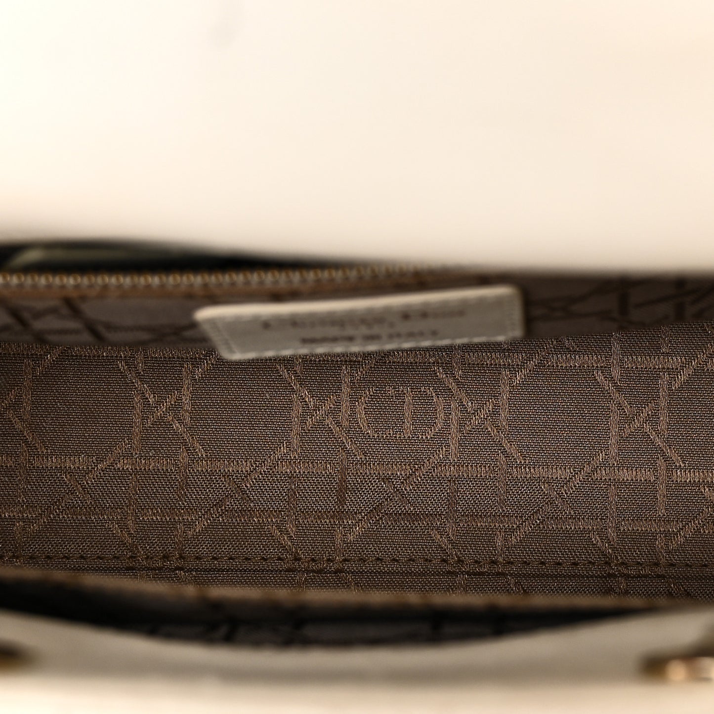 Lambskin Cannage Small My ABCDior Lady Dior White