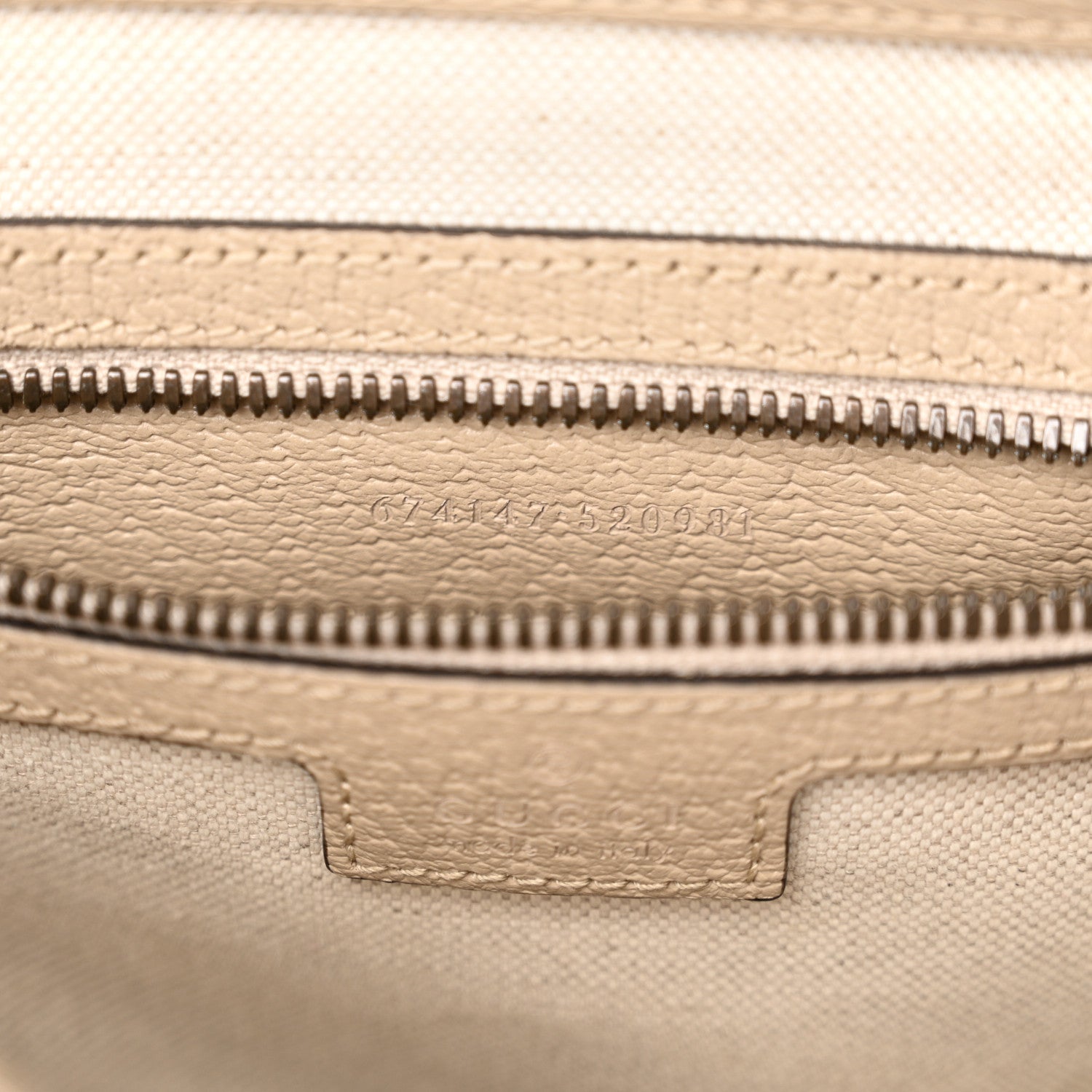 Gucci GG Supreme Monogram Azalea Calfskin Retro Interlocking G Buckle Backpack Beige Mystic White 7 of 12