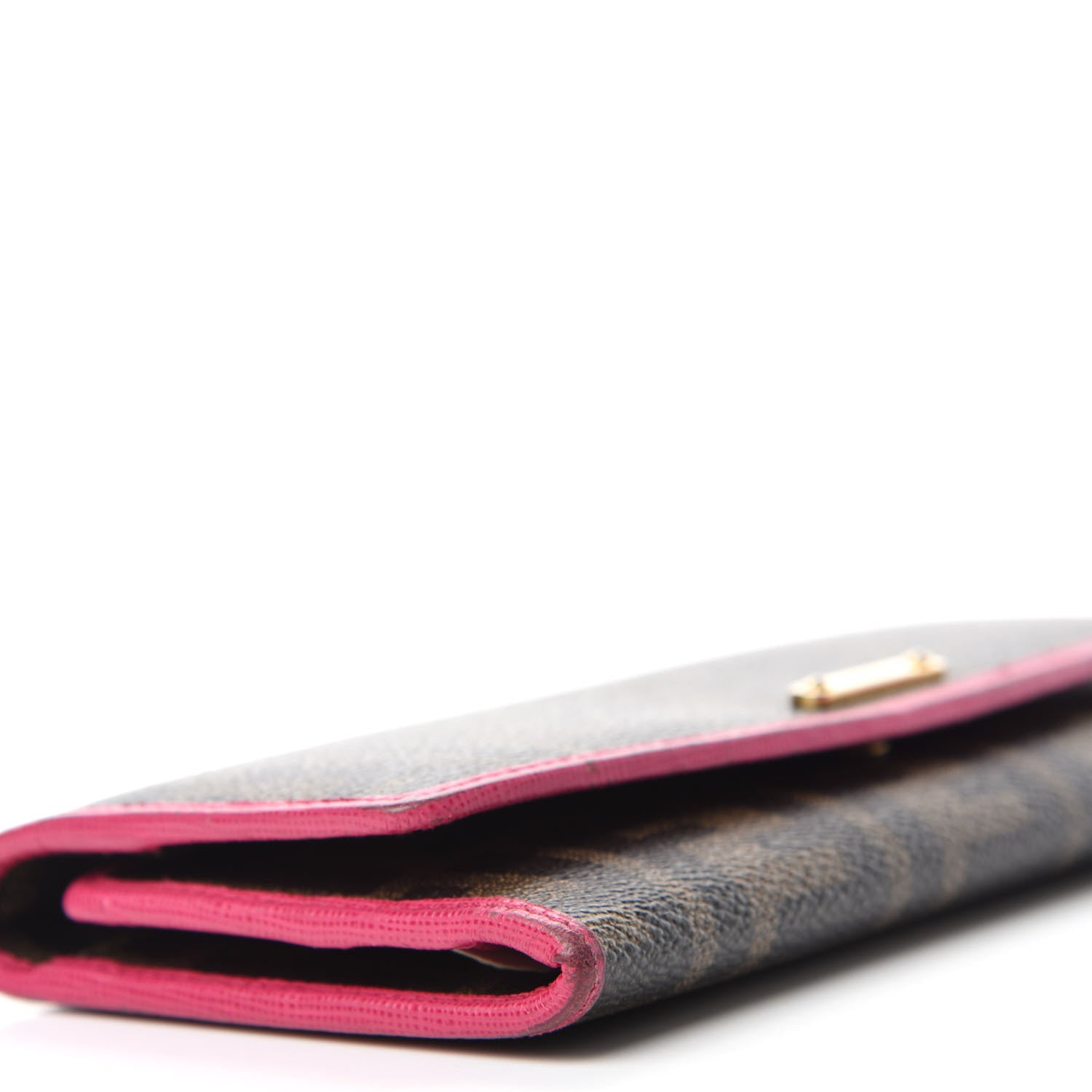 Fendi Vitello Elite Zucca Envelope Wallet Tobacco Pink 6 of 8