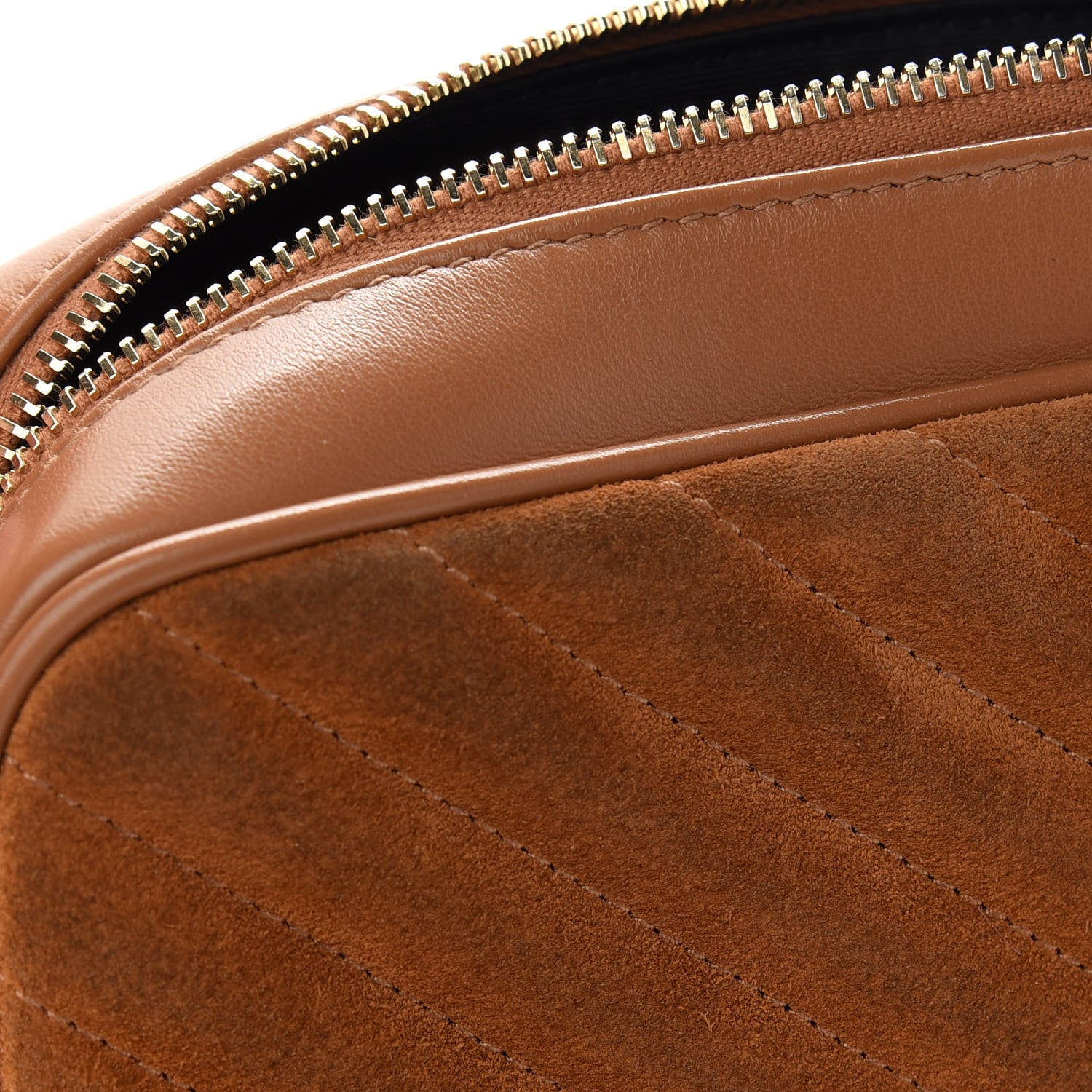 Saint Laurent Suede Matelasse Monogram Lou Camera Bag Cinnamon 10 of 10