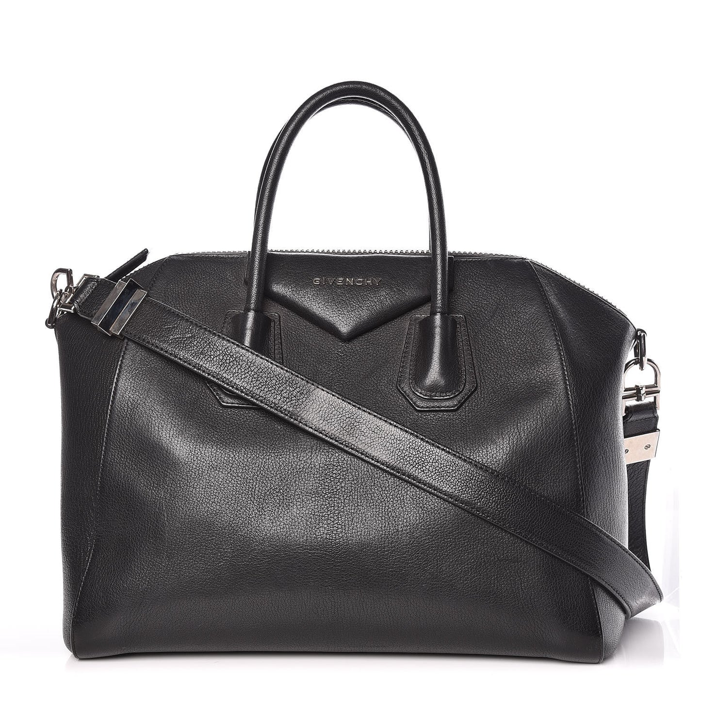 Sugar Goatskin Medium Antigona Black