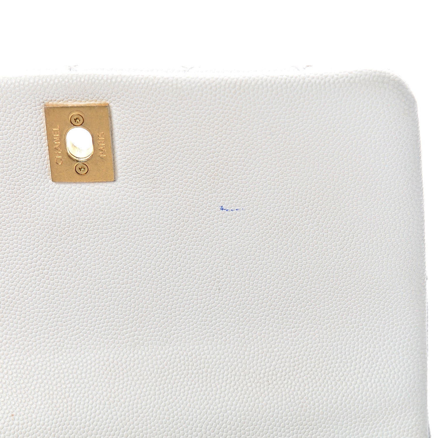 Chanel Caviar Lizard Quilted Mini Coco Handle Flap White 12 of 15