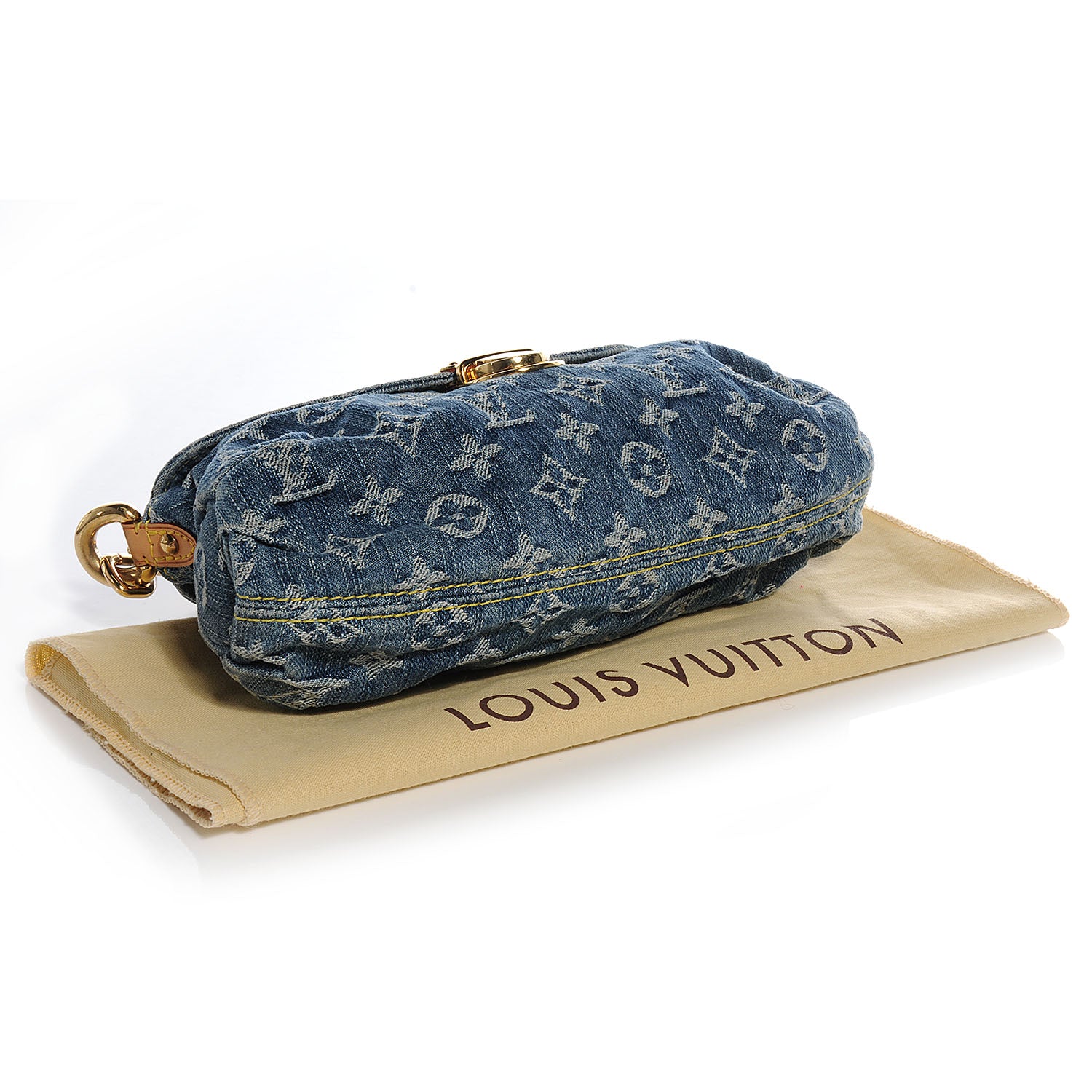 Louis Vuitton Monogram Denim Mini Pleaty Blue 4 of 7