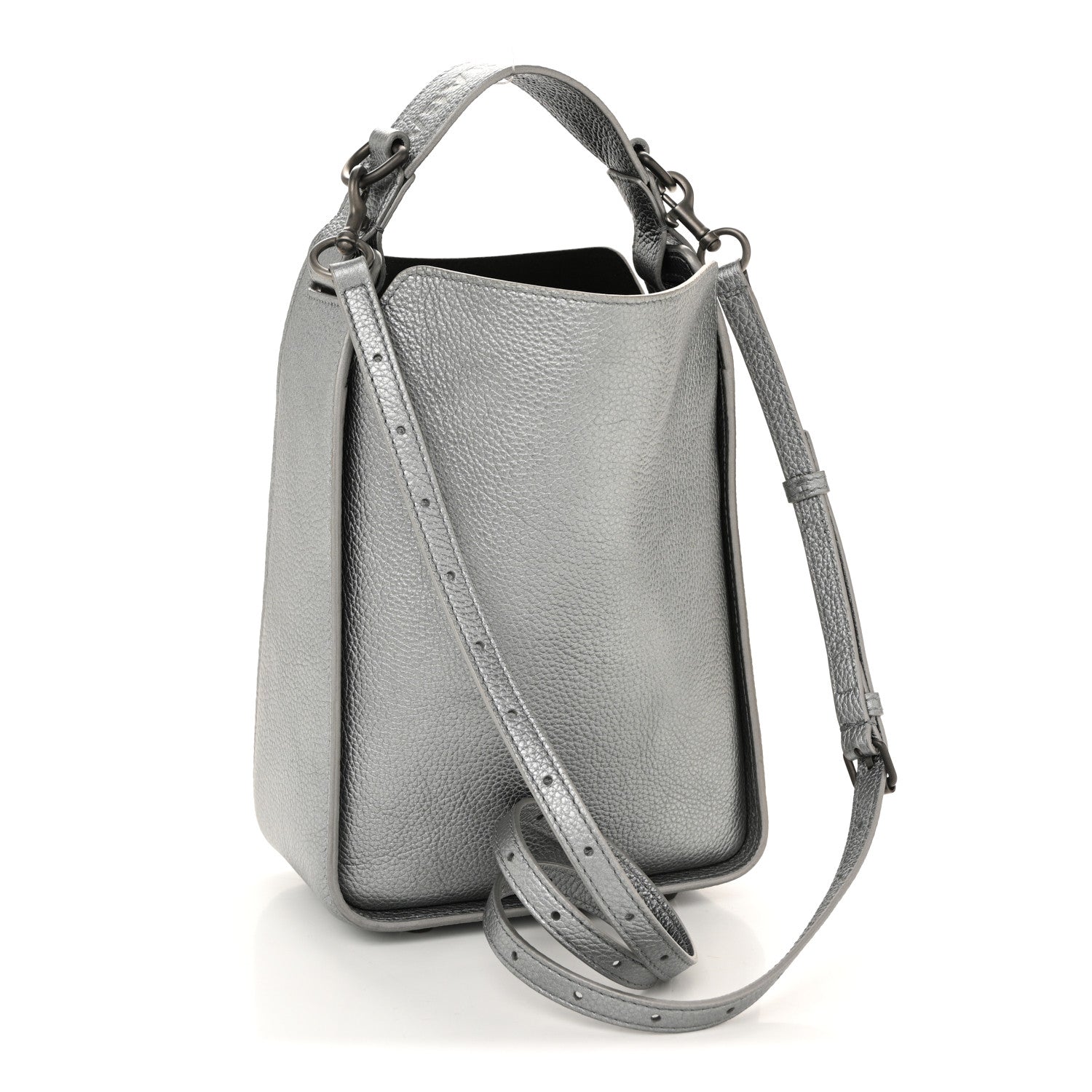 Balenciaga Metallic Calfskin XS Tool 2.0 North-South Tote Silver 4 of 14