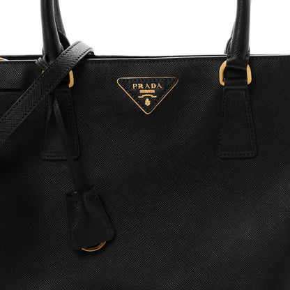 Prada Saffiano Lux Medium Tote Black 8 of 10