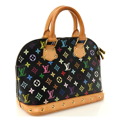 Louis Vuitton Monogram Multicolor Alma Black 3 of 10