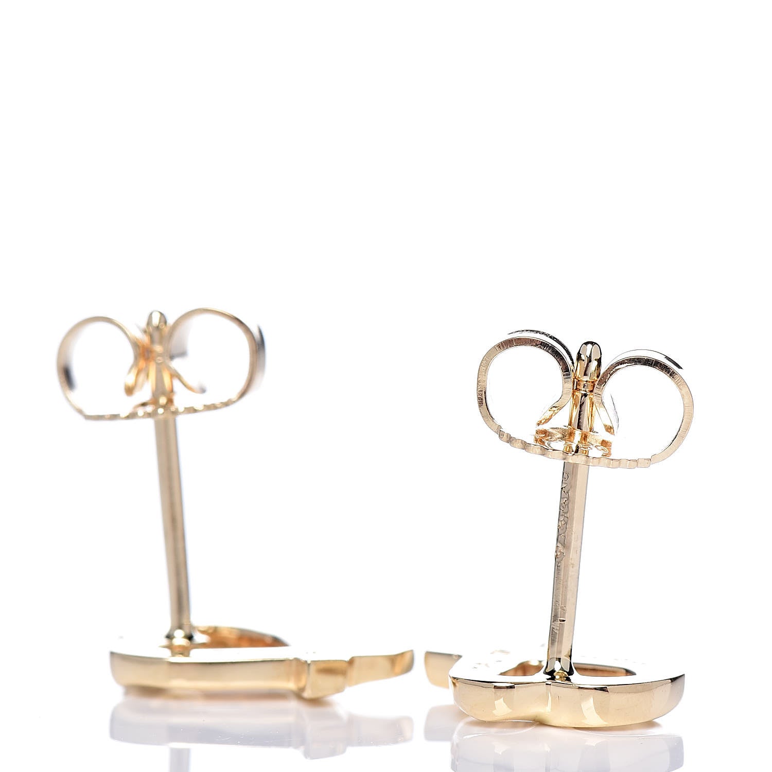 Tiffany 18K Yellow Gold Mini Paloma Picasso Loving Heart Earrings 3 of 4