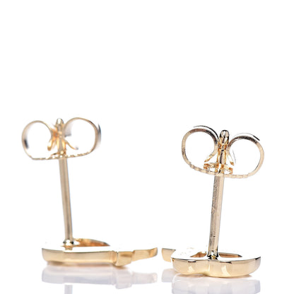 Tiffany 18K Yellow Gold Mini Paloma Picasso Loving Heart Earrings 3 of 4