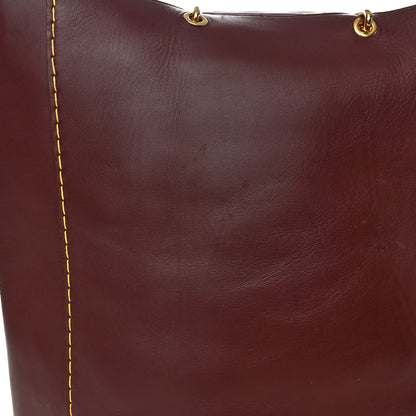 Celine Smooth Calfskin Vertical Cabas Burgundy 11 of 13