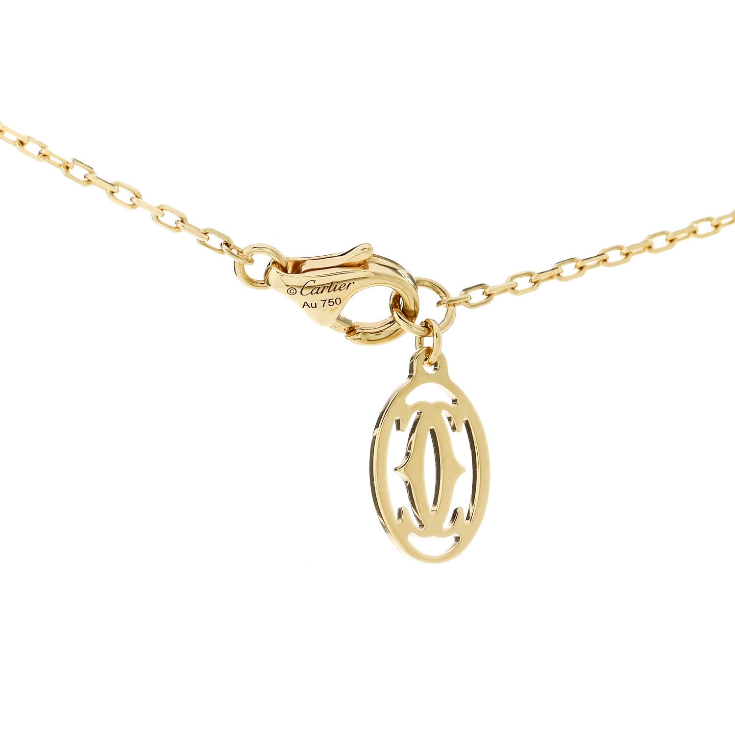 Cartier 18K Yellow Gold Diamond SM D'Amour Pendant Necklace 4 of 6