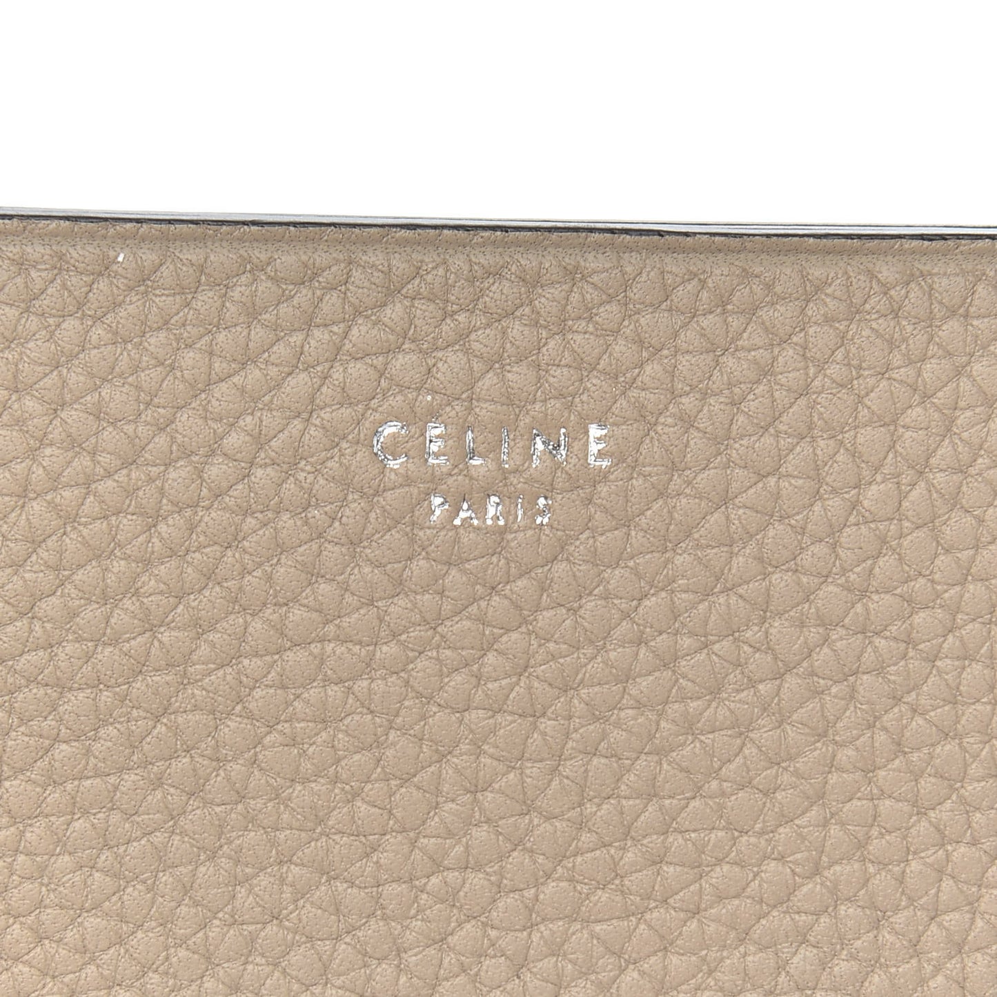 Drummed Calfskin Gusset Card Holder Dune