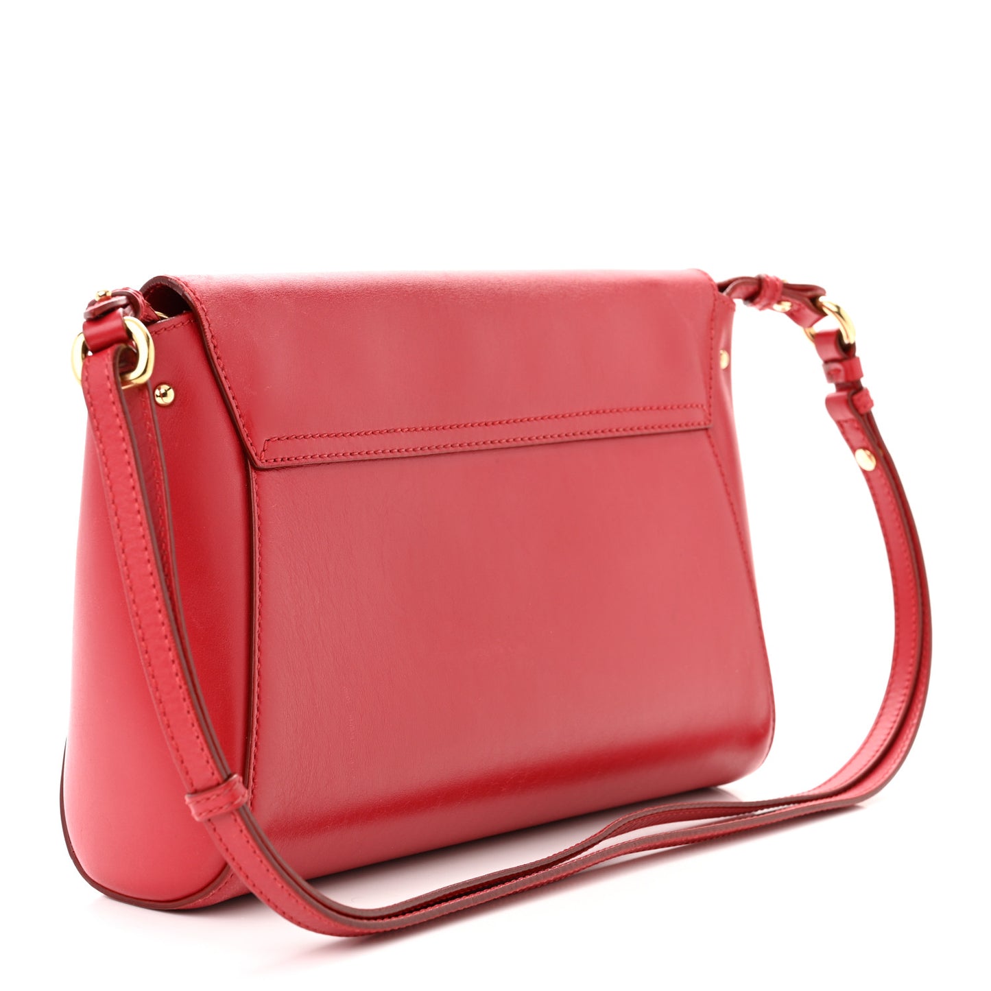 Calfskin Abbey Crossbody Shoulder Bag Red