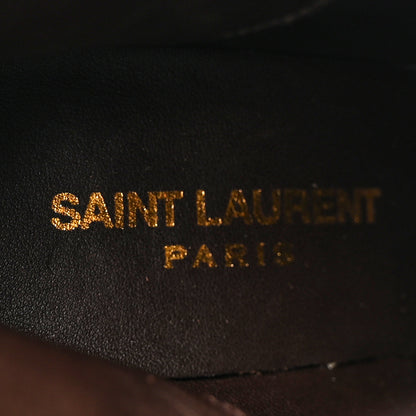 Saint Laurent Suede Tanger Tassel Ankle Boots 37 Brown 7 of 10