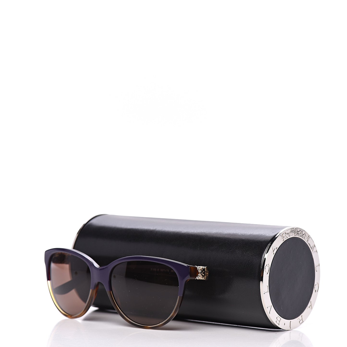 BVLGARI Cat Eye 8166-B Sunglasses Blue Tortoise