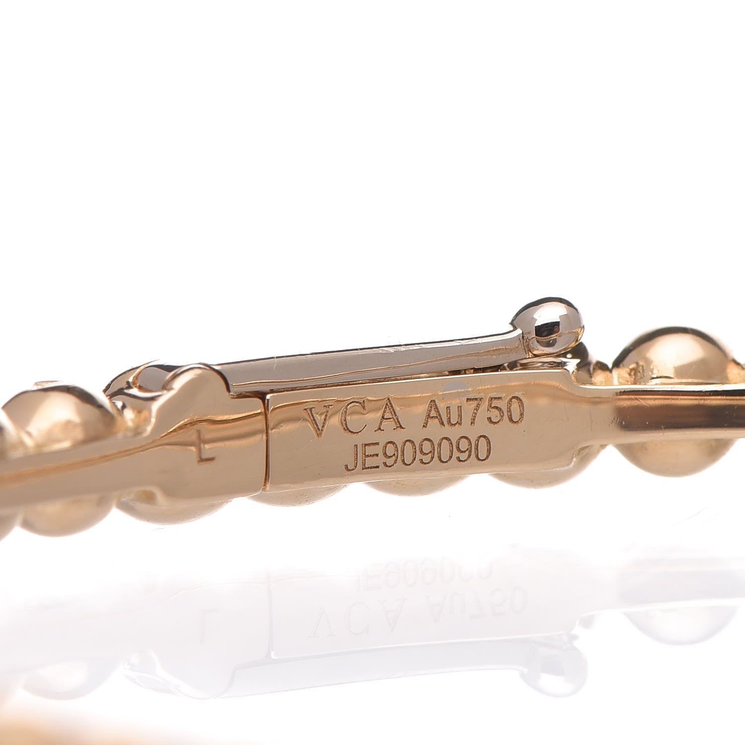 Van Cleef & Arpels 18K Yellow Gold Perlee Pearls of Gold Bracelet L 4 of 6