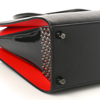 Christian Louboutin Calfskin Empire Patent Studded Medium Paloma Black 7 of 8