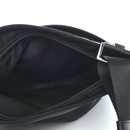 Prada Nylon Vela Flat Messenger Bag Black 5 of 9
