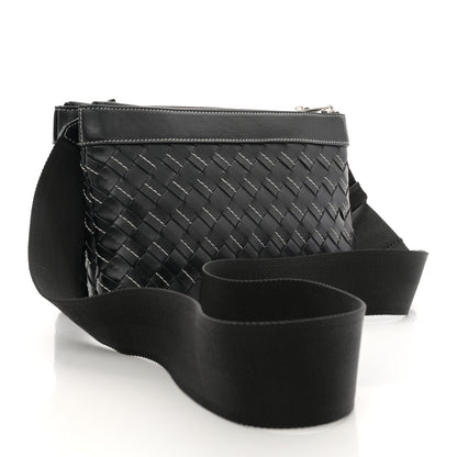 Bottega Veneta Nappa Intrecciato Duo Bag Black Natural 3 of 10