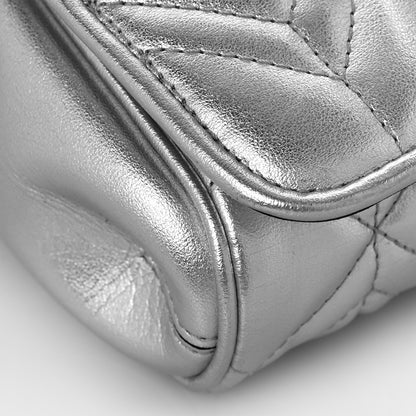 Jimmy Choo Metallic Calfskin Diondra Belt Bag Silver 7 of 8