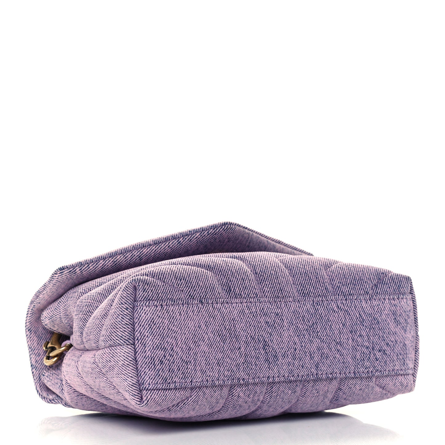Denim Y Quilted Monogram Toy Loulou Crossbody Bag Bleached Lilac