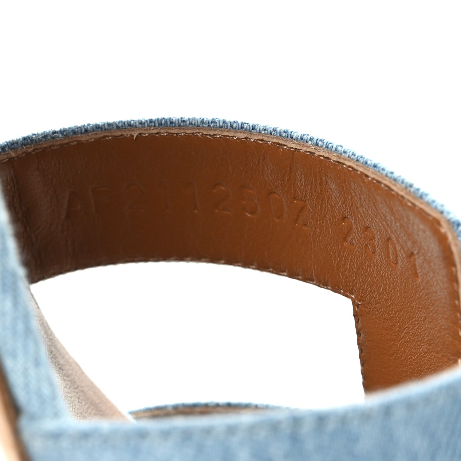 Hermes Denim Oasis Sandals 40 Bleu Clair 6 of 9