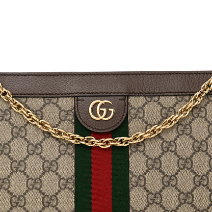 Gucci GG Supreme Monogram Web Small Ophidia Chain Shoulder Bag Brown 8 of 16