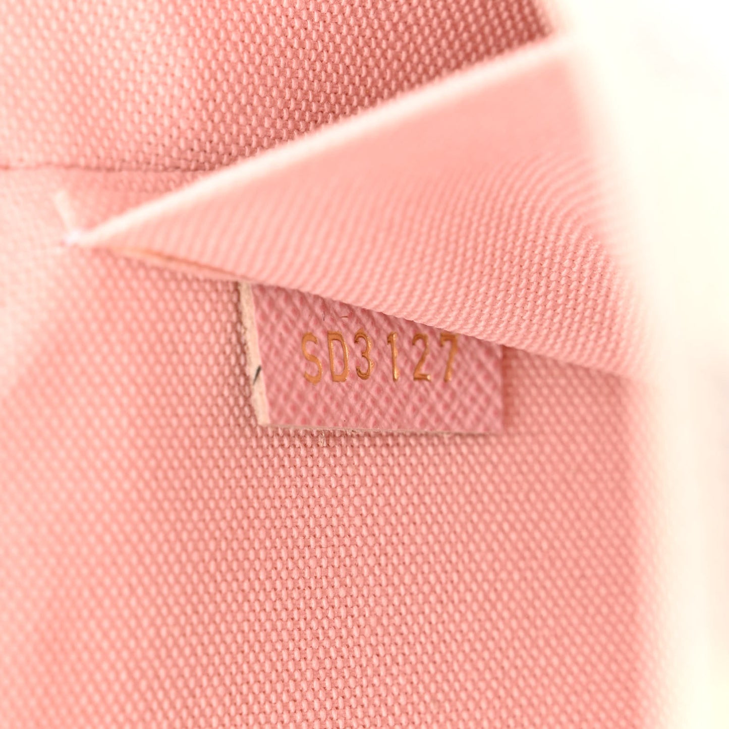 Damier Azur Pochette Felicie Chain Wallet Rose Ballerine