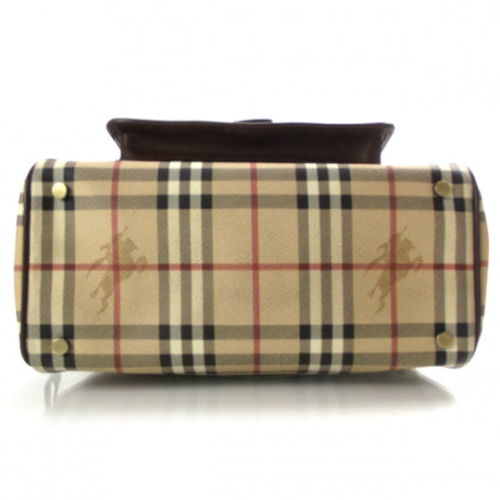 Burberry Haymarket Check Shoulder Bag Brown 6 of 12