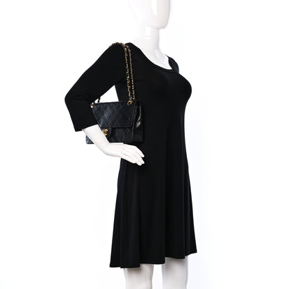 Chanel Lambskin Quilted Medium Double Flap Black 2 of 11