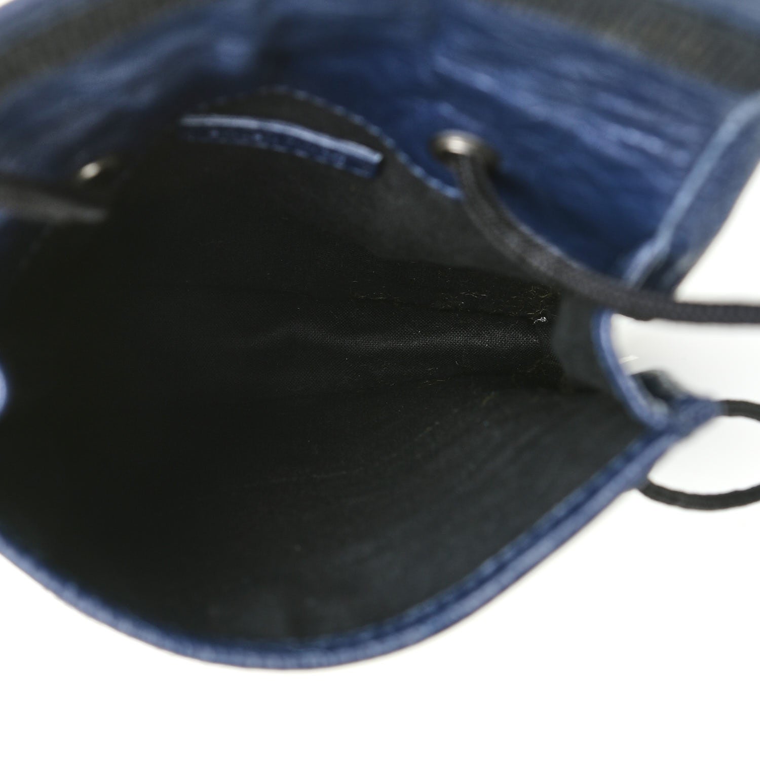 Balenciaga Agneau Arena Small Explorer Pouch with Strap Navy 6 of 8