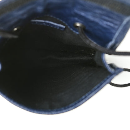 Balenciaga Agneau Arena Small Explorer Pouch with Strap Navy 6 of 8