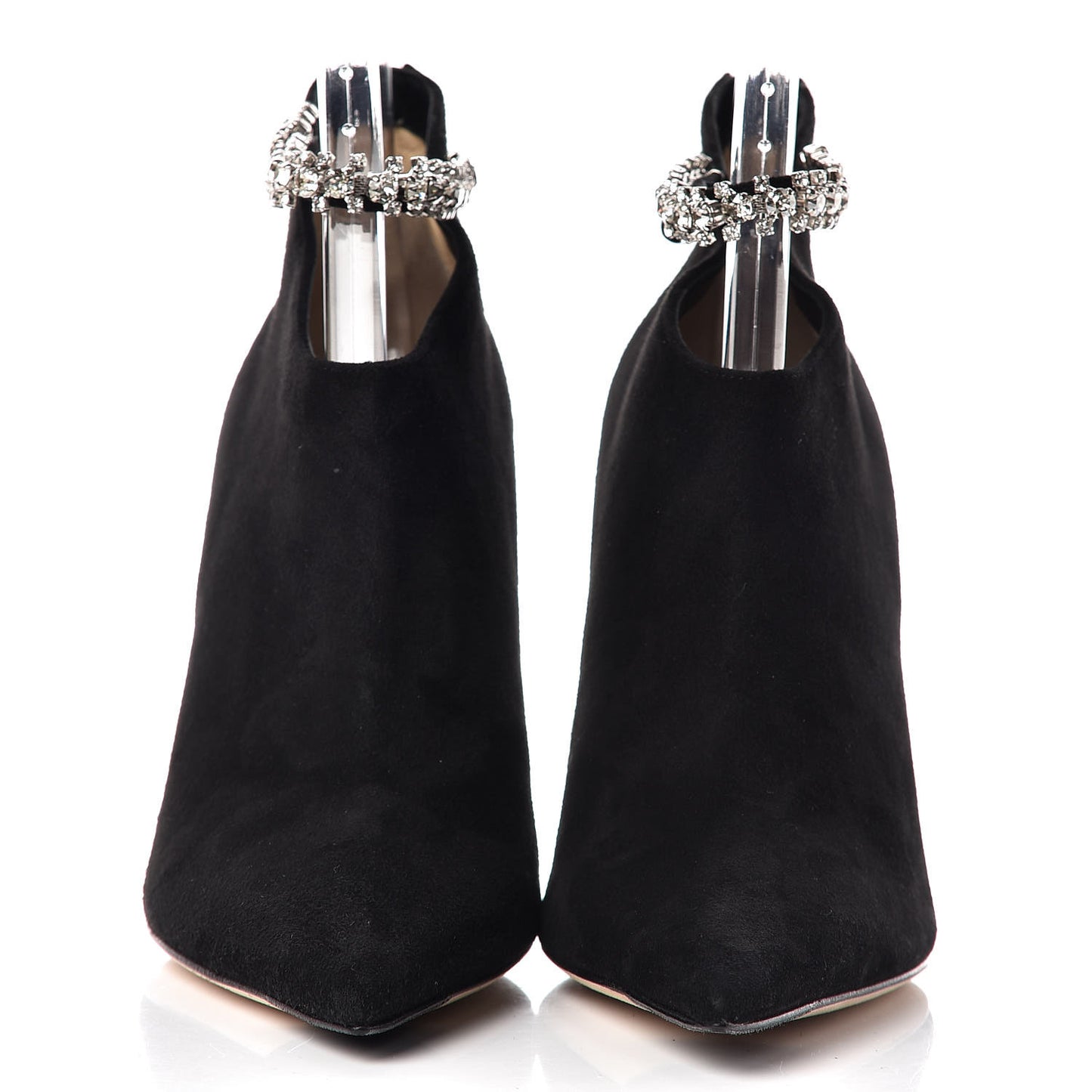 Suede Crystal Blaize 100 Ankle Boots 38.5 Black