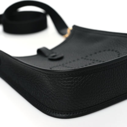 Hermes Taurillon Clemence Evelyne TPM Black 9 of 11