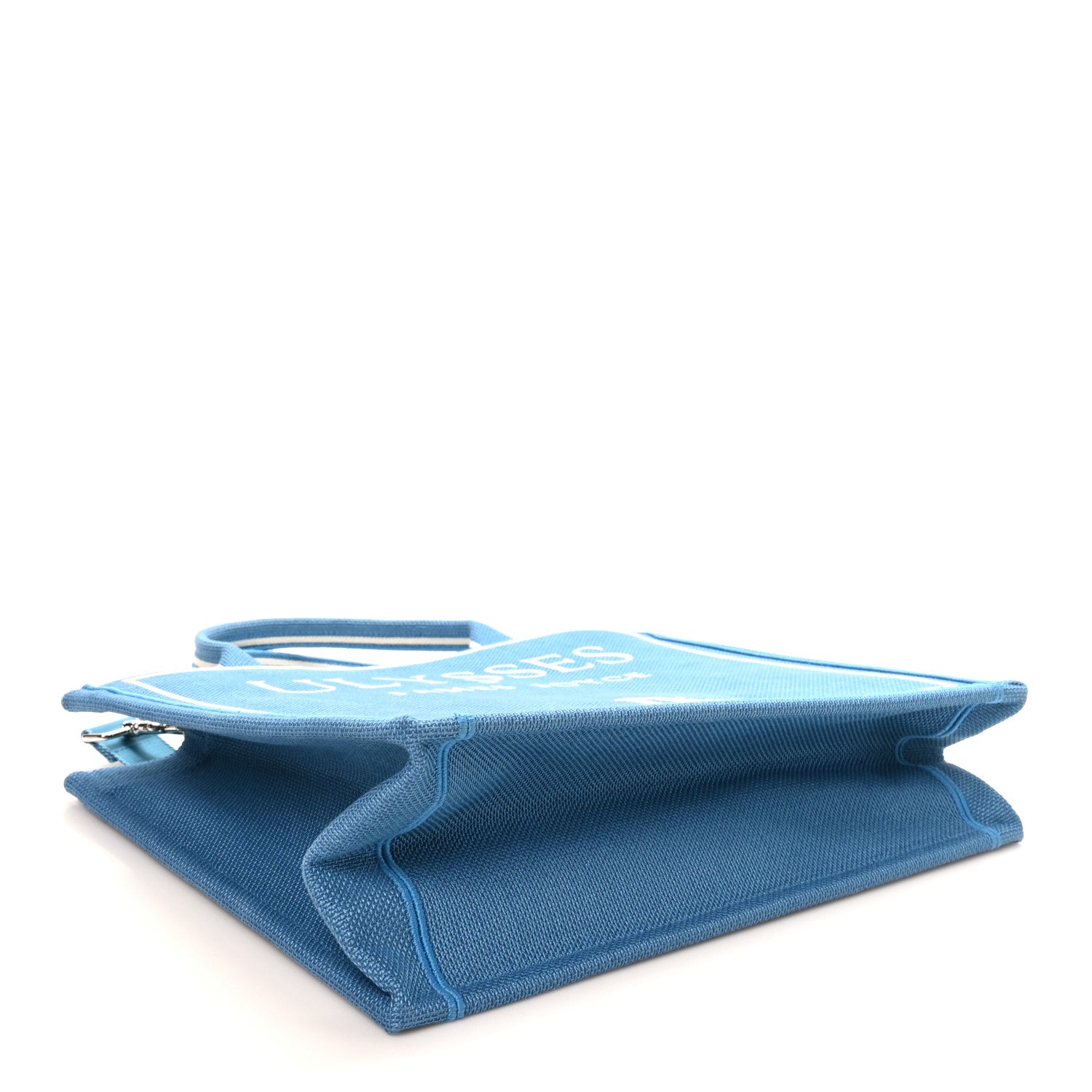 Christian Dior Canvas Embroidered Medium Ulysses Book Tote Blue 4 of 10