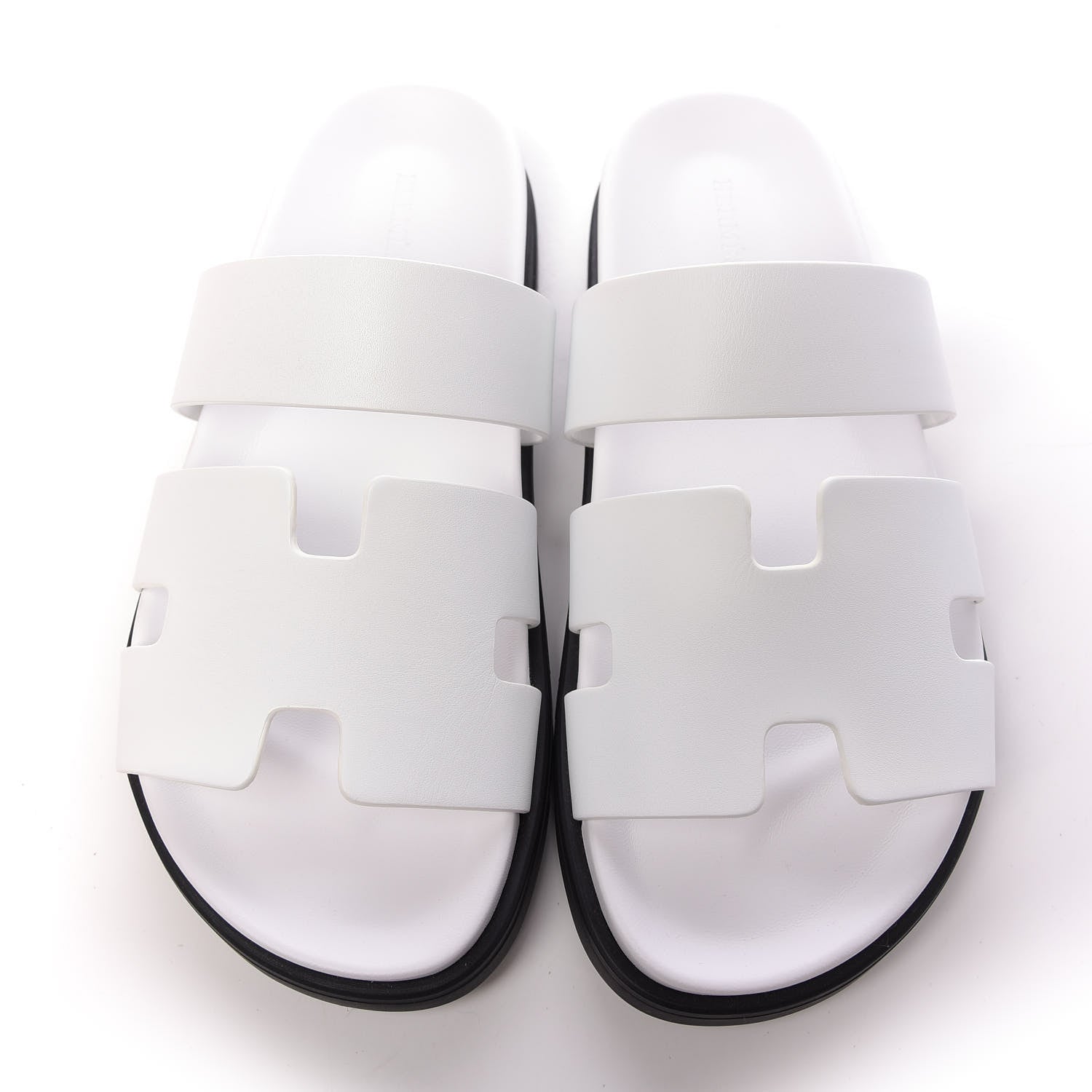 Hermes Calfskin Womens Ankara Sandals 40.5 White 5 of 11