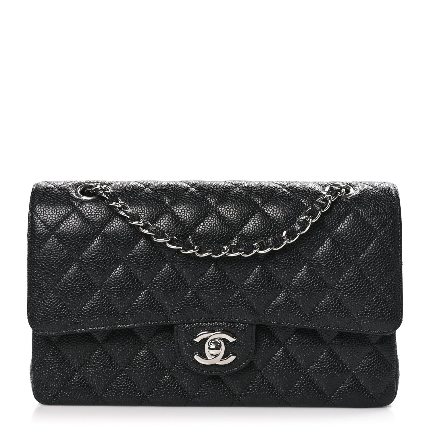 Chanel Caviar Quilted Medium Double Flap Black 1 of 12