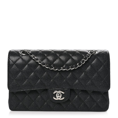 Chanel Caviar Quilted Medium Double Flap Black 1 of 12