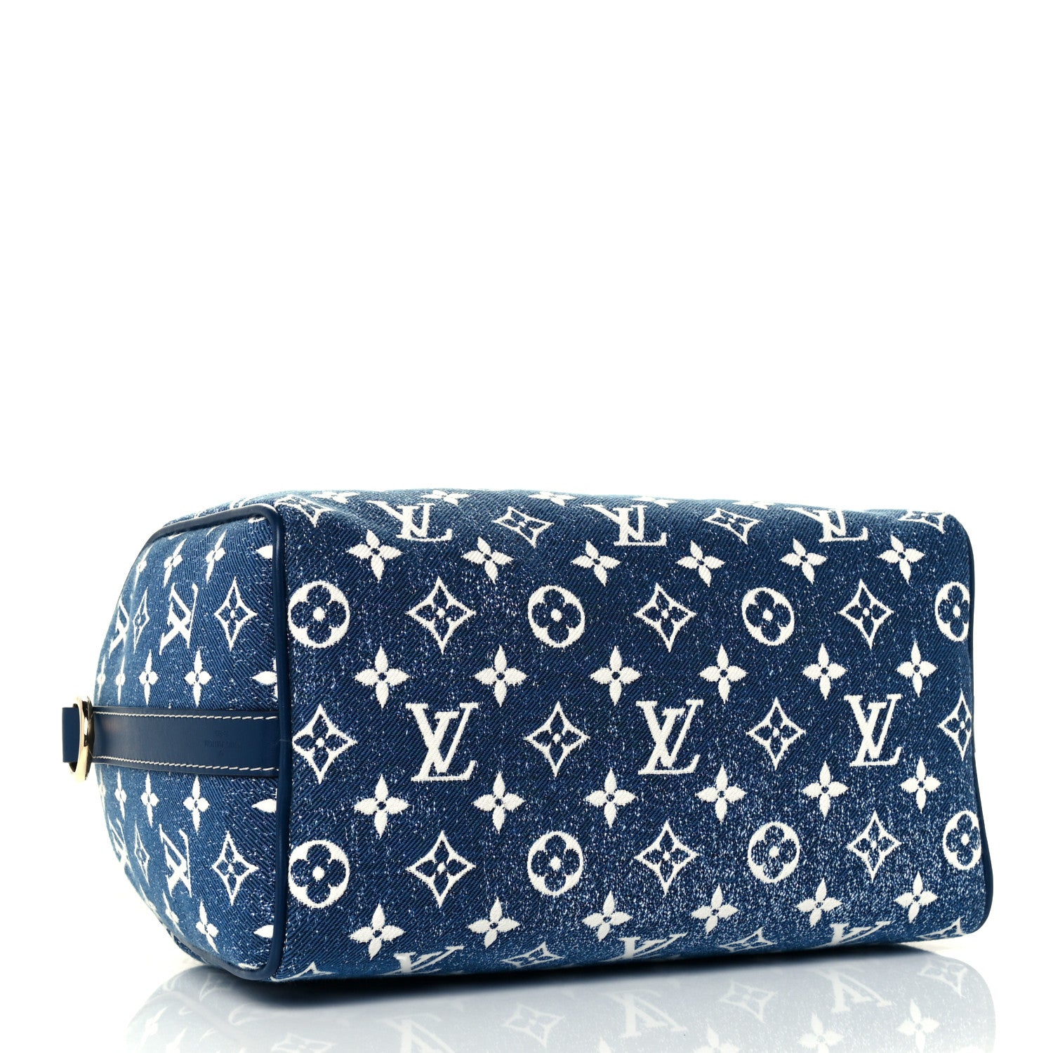 Louis Vuitton Monogram Jacquard Denim Speedy Bandouliere 25 Bleu 4 of 10