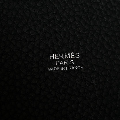 Hermes Taurillon Clemence Picotin Lock 22 MM Black 6 of 10