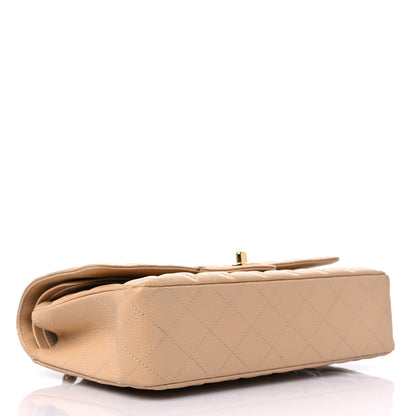 Chanel Caviar Quilted Medium Double Flap Beige 4 of 9