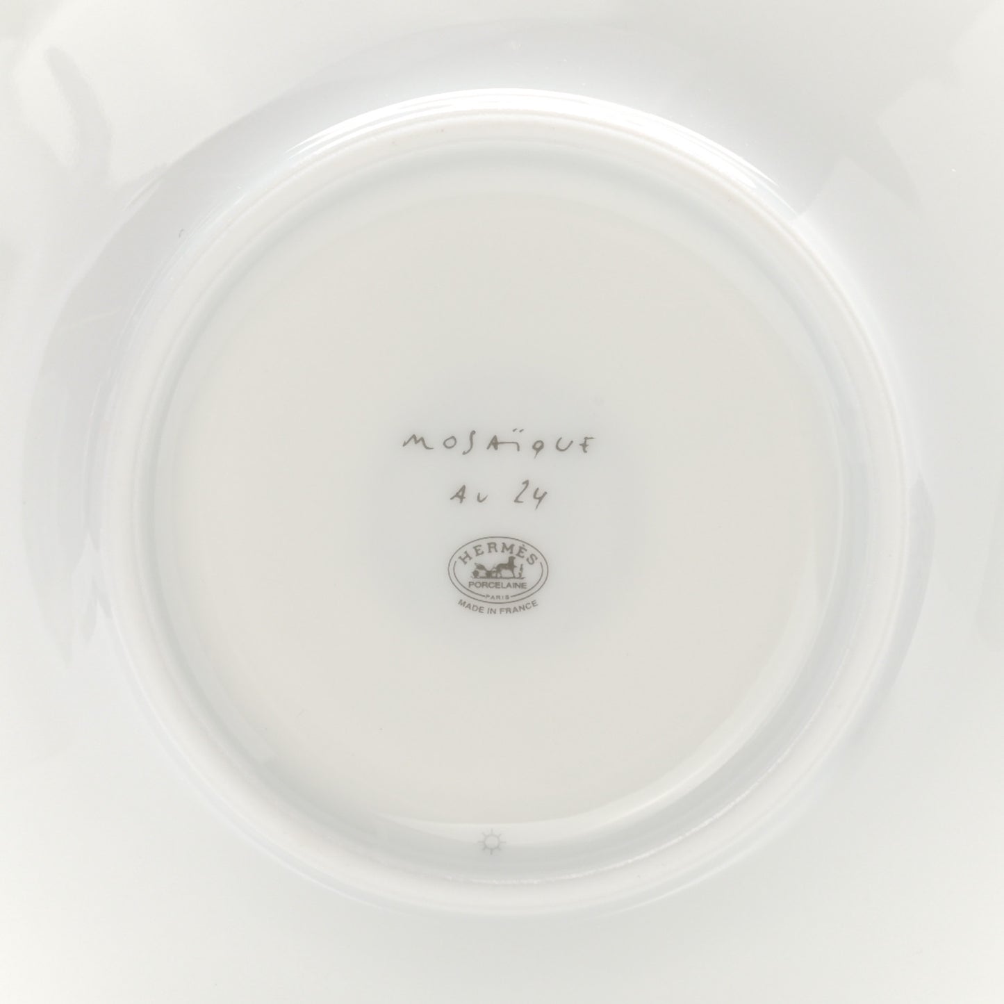 Porcelain Mosaique Au 24 Platine Tea Cup And Saucer Set Of 2 Platinum