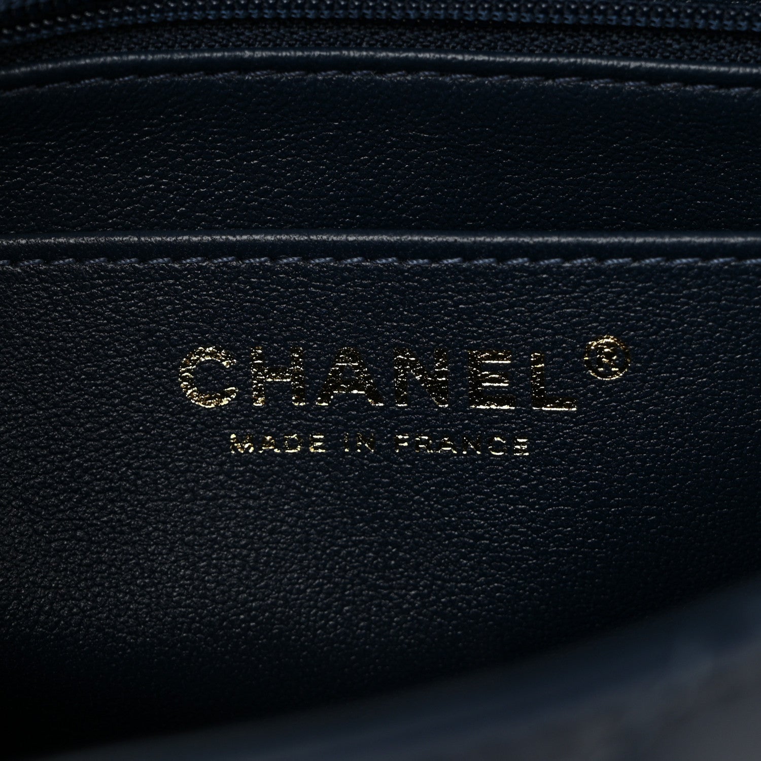 Chanel Lambskin Quilted Small Top Handle Square Flap Navy Blue 6 of 10