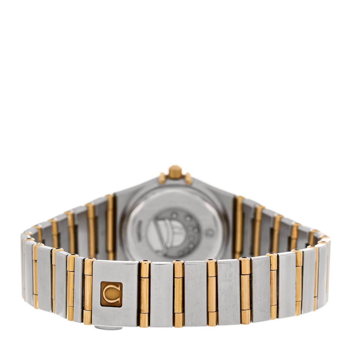 Stainless Steel 18K Yellow Gold Diamond Mother of Pearl 22mm Constellation Quartz Watch 1262.75