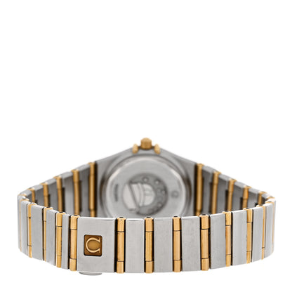Omega Stainless Steel 18K Yellow Gold Diamond Mother of Pearl 22mm Constellation Quartz Watch 1262.75 3 of 5