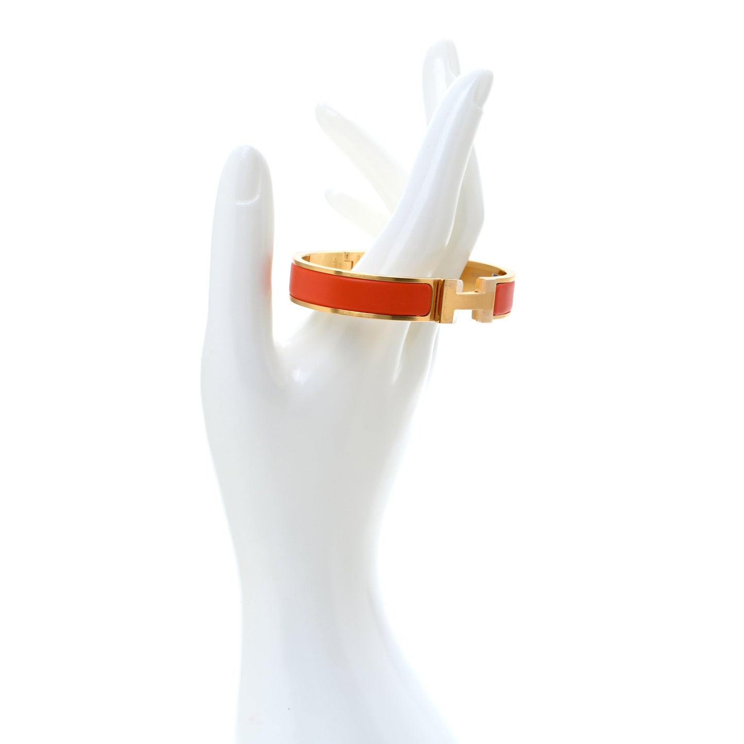 Matte Enamel Narrow Clic Clac HH Bracelet T4 Orange