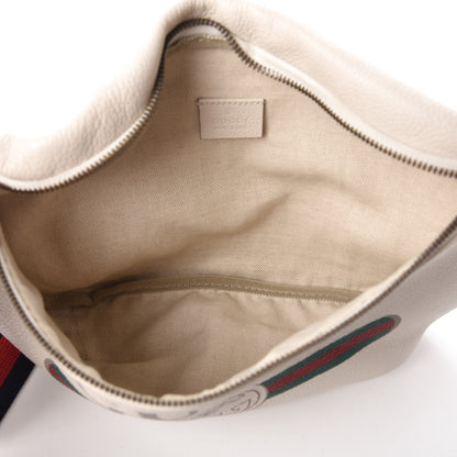 Gucci Grained Calfskin Logo Belt Bag White 5 of 9